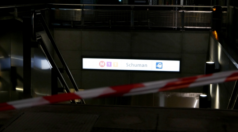 Metrosstatioun Schuman um Dënschdegowend