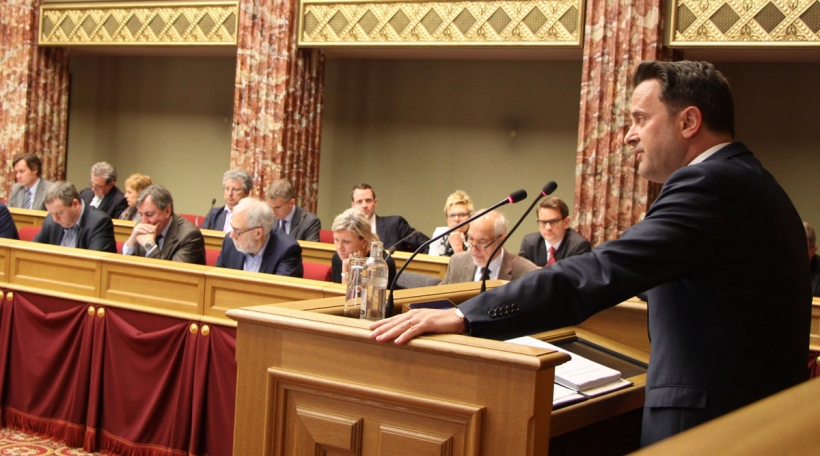 Xavier Bettel an der Chamber