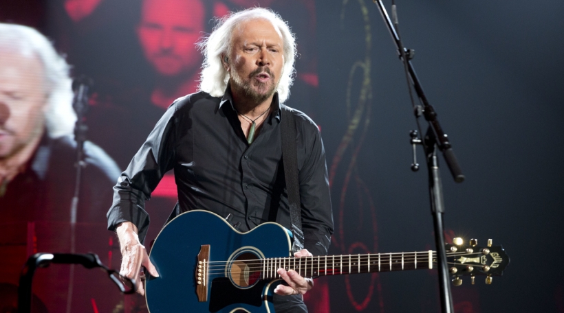 Barry Gibb (of the Bee Gees) performs live at Manchester Arena, Manchester, England, 29th September 2013. |