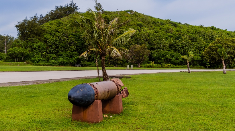 Torpedo aus dem 2. Weltkrich op der Insel Guam