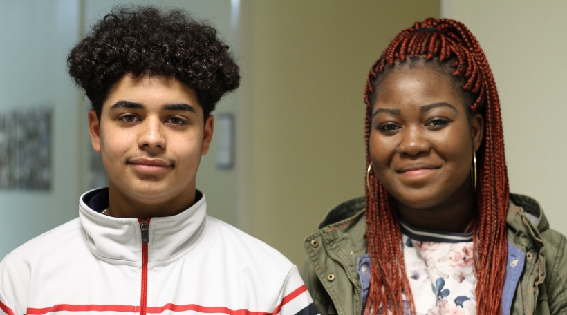 Den Igor an d'Grace sinn am Lycée technique du Centre an enger Classe d'accueil