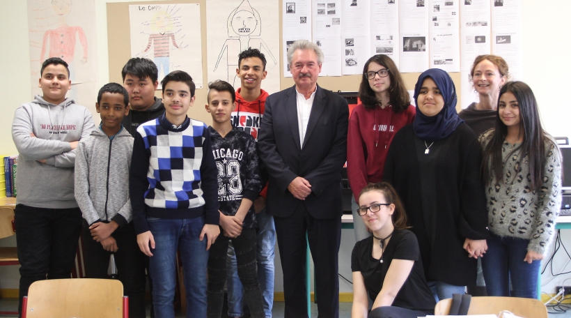 Eng Classe d'accueil am LTC mam Lëtzebuerger Ausseminister