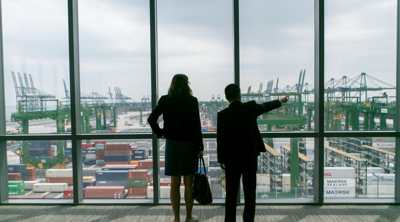 EU Kommissärin Cecilia Malmström zu Singapore
