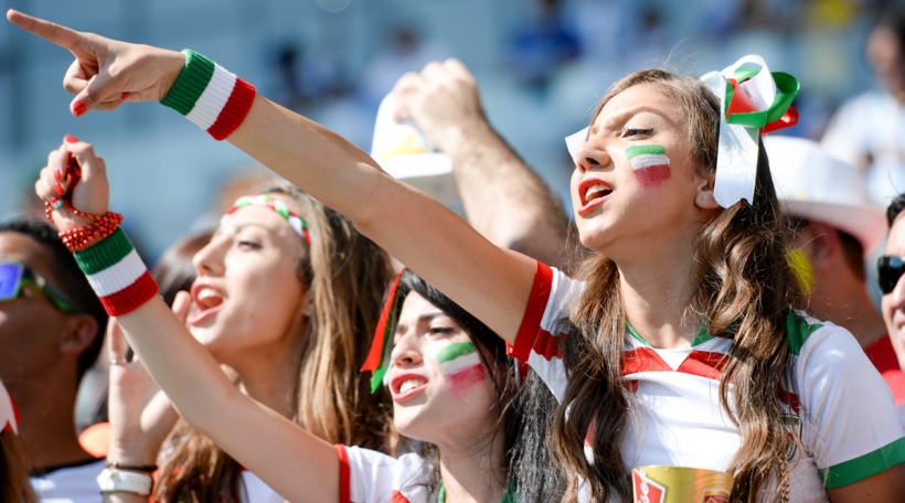 Iranesch Fraen am Stadion WM Russland 2018