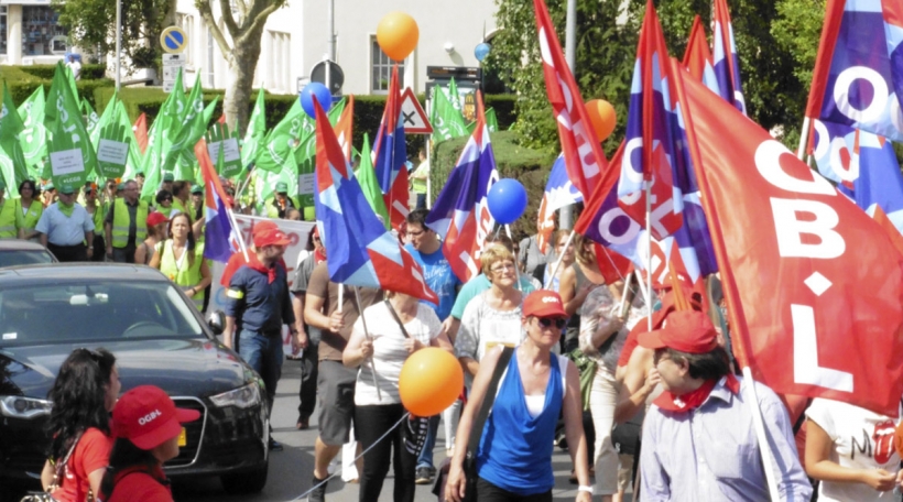 Manifestatioun-OGBL-LCGB Manifestatioun-OGBL-LCGB