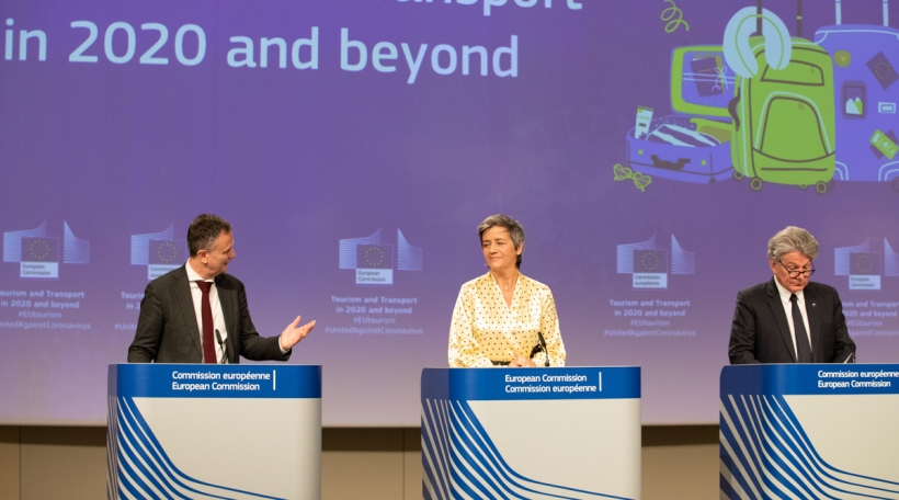 Eric Mamer, Margrethe Vestager, Thierry Breton
