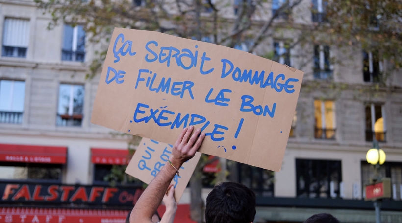 Protester a Frankräich am November