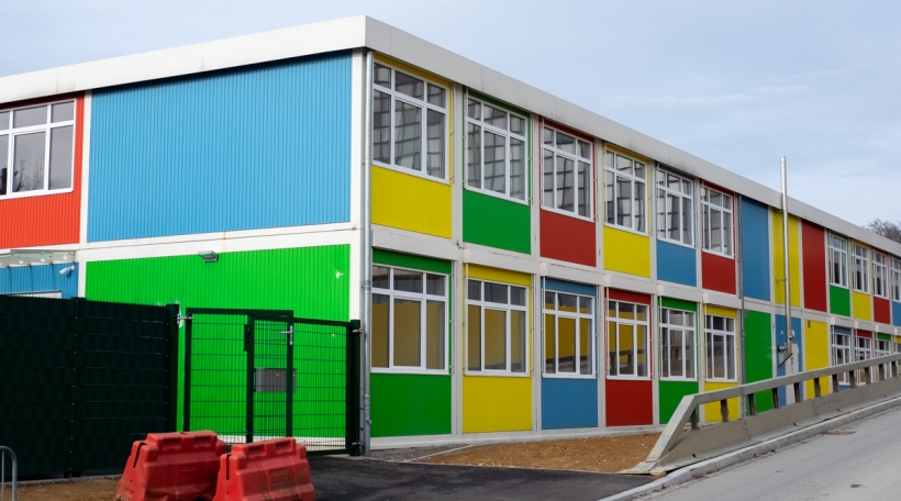 D'Containeren vun der Schoul