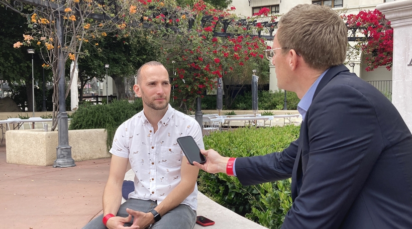 Interview zu L.A. mam Bernard Michaux