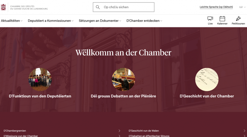 Neie Chamber Site Screenshot